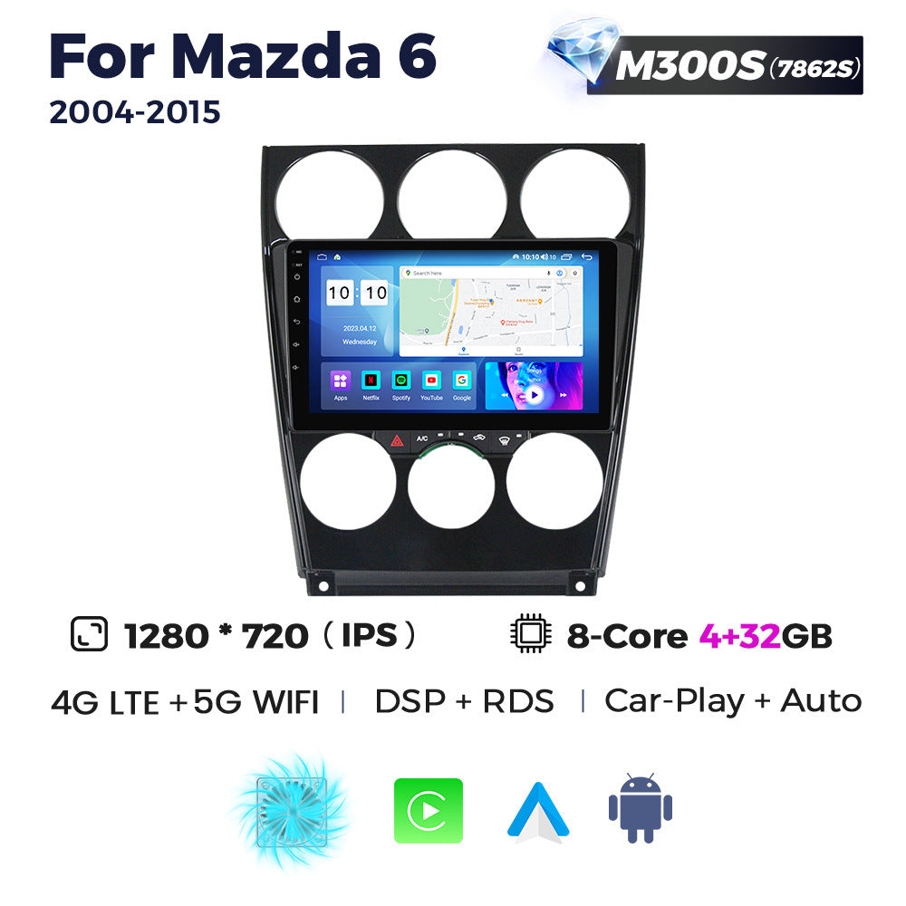 Suitable for 04-15 mazda 6 mazda 6 car large screen android navigator wireless carplay