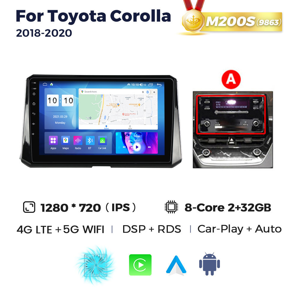 Compatible with Toyota Corolla 2018-2020 Android large-screen central navigation radio 8+256G