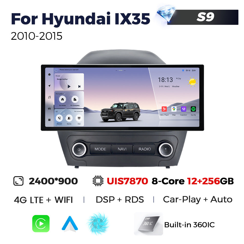 Suitable for hyundai ix35 2010-2015 hyundai ix35 12.3inch android vertical screen car navigation