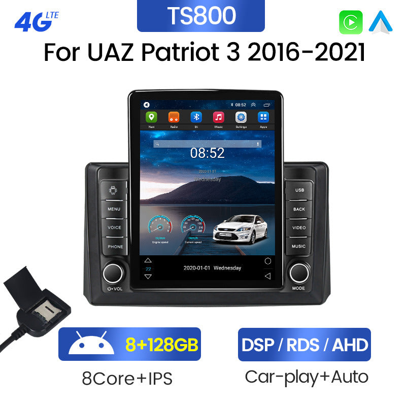 Suitable for russian uaz patriot 3 2016-2021 vertical screen android smart navigation head unit
