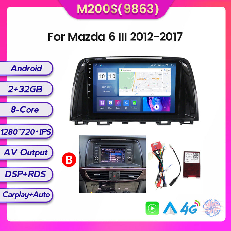 Suitable for Mazda 6 12-17 modified Android large screen central control car navigation screen 8 + 128G